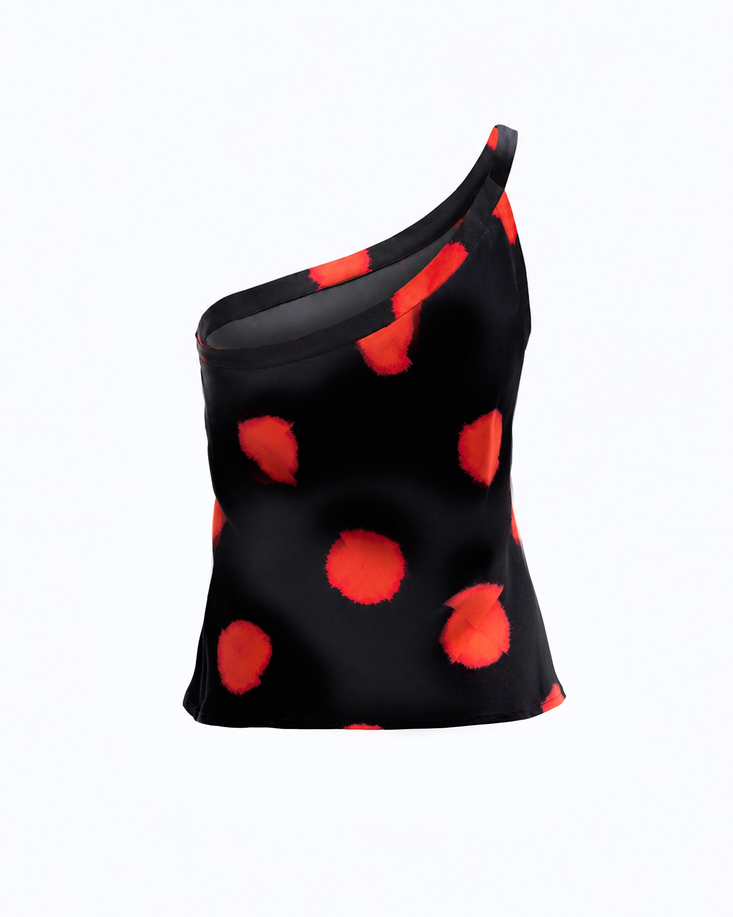 Eli one-shoulder silk top